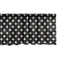thumbnail image 1 of Ambesonne Abstract Geometry Window Valance, Grunge Style Star, 54" X 18", Charcoal Grey Champagne, 1 of 3
