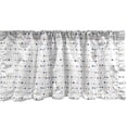 thumbnail image 1 of Ambesonne Abstract Geometry Window Valance, Minimal Dots Art, 42" x 12", White Multicolor, 1 of 3