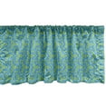 thumbnail image 1 of Ambesonne Abstract Geometry Window Valance, Random Motifs, 54" X 18", Sky Blue Yellow Green, 1 of 3