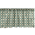 thumbnail image 1 of Ambesonne Abstract Geometry Window Valance, Rhythmic Flora, 54" X 18", Pale Peach Cadet Blue, 1 of 3