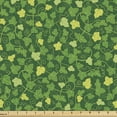 thumbnail image 1 of Ambesonne Abstract Green Fabric by the Yard Upholstery, Cartoon Ivy Plants, 10 Yards, Green Avocado Green, 1 of 1