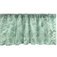thumbnail image 1 of Ambesonne Abstract Green Window Valance, Grunge Style Striped Polygonal Geometric Shapes Futuristic Design, Curtain Valance for Kitchen Bedroom Decor with Rod Pocket, 54" X 18", Jade Green Sea Green, 1 of 3