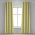 thumbnail image 1 of Ambesonne Abstract Grommet Curtain, Chevron Zig Zag 90s, 50" x 108", White and Yellow, 1 of 6