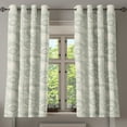 thumbnail image 1 of Ambesonne Abstract Grommet Curtain, Rounded Geometric Motifs, 50"x63", Pale Sage Green and Ivory, 1 of 5