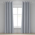 thumbnail image 1 of Ambesonne Abstract Grommet Curtain, Summer Petals, 50" x 72", Indigo White, 1 of 6