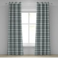 thumbnail image 1 of Ambesonne Abstract Grommet Curtain, Symmetry Fashion Image, 50" x 96", Pale Blue Grey, 1 of 6