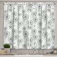 thumbnail image 1 of Ambesonne Abstract Kitchen Curtains, Dandelion Motif, 55"x39", Dried Rose, 1 of 3