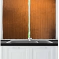 thumbnail image 1 of Ambesonne Abstract Kitchen Curtains, Grunge Vintage Design, 55"x45", Ginger and Brown, 1 of 3