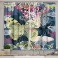 thumbnail image 1 of Ambesonne Abstract Kitchen Curtains, Spring Natural Wildlife, 55"x39", Multicolor, 1 of 3