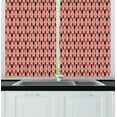 thumbnail image 1 of Ambesonne Abstract Kitchen Curtains, Vertical Lines Graphic, 55"x39", Multicolor, 1 of 2
