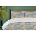thumbnail image 1 of Ambesonne Abstract Modern Art Down Alternative Quilt Comforter, Swirly Autumnal, King, Avocado Green Cobalt Blue, 1 of 5