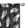 thumbnail image 1 of Ambesonne Abstract Modern Curtains, Mystical Astral Art, Pair of 28"x95", Mauve Sea Green and Dark Grey, 1 of 5