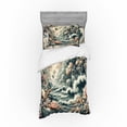 thumbnail image 1 of Ambesonne Abstract Nature Bedding Set 3 Pcs, Blooming Forest, Twin, Blush Dark Slate Blue, 1 of 2