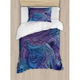 thumbnail image 1 of Ambesonne Abstract Ocean Inspired Graphic Arabesque Paisley Swirled Hand Drawn Ethnic Duvet Cover Set, 1 of 3