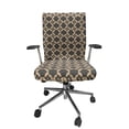 thumbnail image 1 of Ambesonne Abstract Office Chair Cover Stretchable High Back, Classic Geometric Inspired, Dark Sepia and Tan, 1 of 1