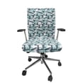 thumbnail image 1 of Ambesonne Abstract Office Chair Cover Stretchable High Back, Youth Grunge Style Forms, Pale Blue and Purpleblue, 1 of 6