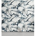 thumbnail image 1 of Ambesonne Abstract Peel & Stick Wallpaper for Home, Grungy Design of Leaf Art, 13"x36", Dark Night Blue and White, 1 of 6