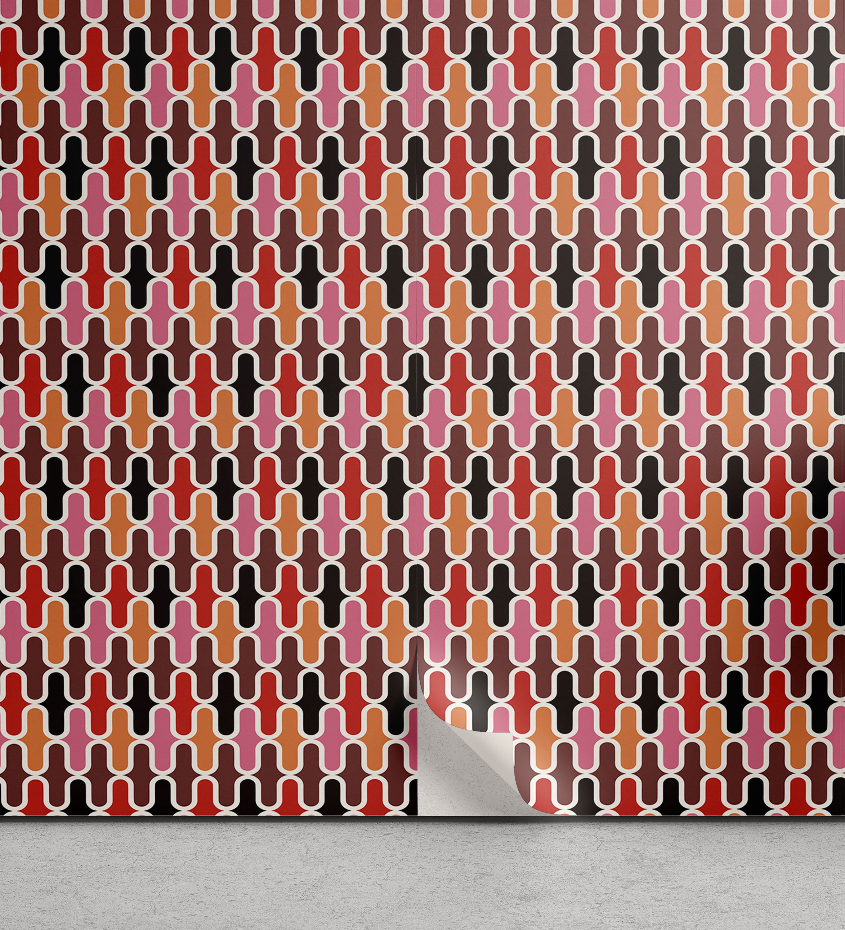 Abstract Peeling Sticker Ambesonne Abstract Peel & Stick Wallpaper for Home, Vertical Lines ...