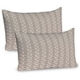 thumbnail image 1 of Ambesonne Abstract Pillow Sham 2 Pack, Circular Shapes Flower, 26"x20", Pale Eggshell Seal Brown, 1 of 3