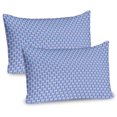 thumbnail image 1 of Ambesonne Abstract Pillow Sham 2 Pack, Geometric Shapes Thin Line, 26"x20", Lilac Pale Blue White, 1 of 3