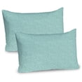 thumbnail image 1 of Ambesonne Abstract Pillow Sham 2 Pack, Leafy Ornate Symmetric Art, 36"x20", Pale Teal Jade Green, 1 of 3