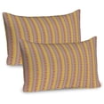 thumbnail image 1 of Ambesonne Abstract Pillow Sham 2 Pack, Quirky Modern Chained Form, 26"x20", Mustard Purple and Tan, 1 of 3