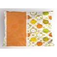 thumbnail image 1 of Ambesonne Abstract Pillow Sham, Circular Round, 26" X 20", Lime Green Orange Yellow, 1 of 2