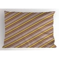 thumbnail image 1 of Ambesonne Abstract Pillow Sham, Flower of Life Stripes, 26" X 20", Multicolor, 1 of 2