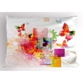 thumbnail image 1 of Ambesonne Abstract Pillow Sham, Natural Flowers, 26" X 20", Multicolor, 1 of 2