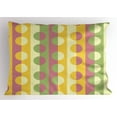 thumbnail image 1 of Ambesonne Abstract Pillow Sham, Retro Geometric Stripe, 36" X 20", Multicolor, 1 of 2