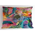 thumbnail image 1 of Ambesonne Abstract Pillow Sham, Retro Graphic, 36" X 20", Multicolor, 1 of 2