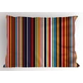 thumbnail image 1 of Ambesonne Abstract Pillow Sham, Vibrant Colors Striped, 36" X 20", Multicolor, 1 of 2