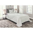 thumbnail image 1 of Ambesonne Abstract Quilted Bedspread Set 2 Pcs, Perspective Stripes, Twin Size, Cloud, 1 of 3