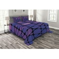 thumbnail image 1 of Ambesonne Abstract Quilted Bedspread Set 3 Pcs, Stained Graphic Drops, King Size, Purple Pink Black, 1 of 3