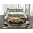 thumbnail image 1 of Ambesonne Abstract Quilted Bedspread Set 3 Pcs, Trippy Geometric, King Size, Multicolor, 1 of 5
