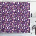 thumbnail image 1 of Ambesonne Abstract Shower Curtain, Alphabet in Lilac Theme, 69"Wx84"L, Multicolor, 1 of 4