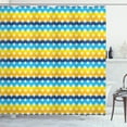 thumbnail image 1 of Ambesonne Abstract Shower Curtain, Blots with a Colorful Back, 69"Wx75"L, Blue Yellow Night Blue, 1 of 5