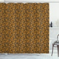 thumbnail image 1 of Ambesonne Abstract Shower Curtain, Butterfly Wing Pattern, 69"Wx70"L, Black Orange and White, 1 of 3