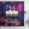 thumbnail image 1 of Ambesonne Abstract Shower Curtain, Cake Dots, 69"Wx84"L, Blue Pink White, 1 of 3