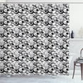 thumbnail image 1 of Ambesonne Abstract Shower Curtain, Circles Dots Modern, 69"Wx84"L, Grey Black White, 1 of 4