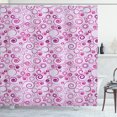 thumbnail image 1 of Ambesonne Abstract Shower Curtain, Curlicue Plum Tones Art, 69"Wx70"L, Purple Magenta, 1 of 5
