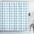 thumbnail image 1 of Ambesonne Abstract Shower Curtain, Eyeballs Pattern, 69"Wx70"L, Sky Blue Blue, 1 of 3