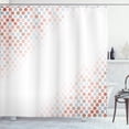 thumbnail image 1 of Ambesonne Abstract Shower Curtain, Futuristic Style Beam Art, 69"Wx70"L, Salmon White, 1 of 4