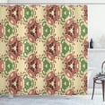 thumbnail image 1 of Ambesonne Abstract Shower Curtain, Geometric Shape Motifs, 69"Wx70"L, Beige and Reseda Green, 1 of 5