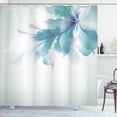 thumbnail image 1 of Ambesonne Abstract Shower Curtain, Gradient Toned Flowers Art, 69"Wx70"L, Almond Green, 1 of 4