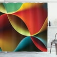 thumbnail image 1 of Ambesonne Abstract Shower Curtain, Graphic Colored, 69"Wx84"L, Orange White, 1 of 5