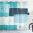 thumbnail image 1 of Ambesonne Abstract Shower Curtain, Grunge Design Art Abstract, 69"Wx70"L, Turquoise Aqua, 1 of 3