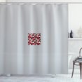 thumbnail image 1 of Ambesonne Abstract Shower Curtain, Half Triangles Square Art, 69"Wx75"L, Charcoal Grey White, 1 of 3