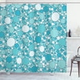 thumbnail image 1 of Ambesonne Abstract Shower Curtain, Modern Bubbles Pattern, 69"Wx84"L, Turquoise Teal, 1 of 5