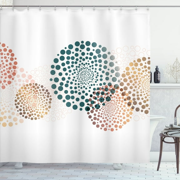 Ambesonne Abstract Shower Curtain, Modern Cool Surreal Design, 69"Wx84"L, Hunter Green